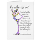 Funny Yoga Pose customizable card MUST SEE BACK