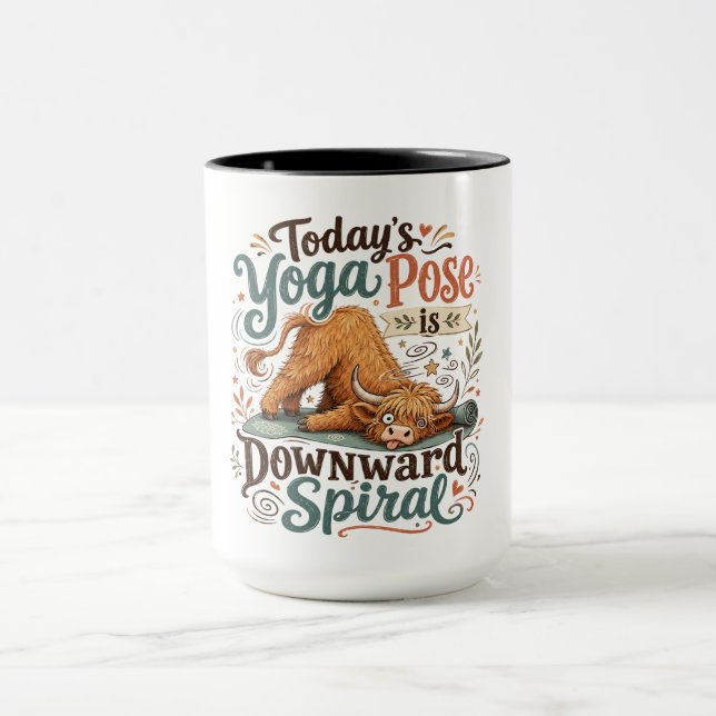 Funny Yoga Pose Mug (Center)