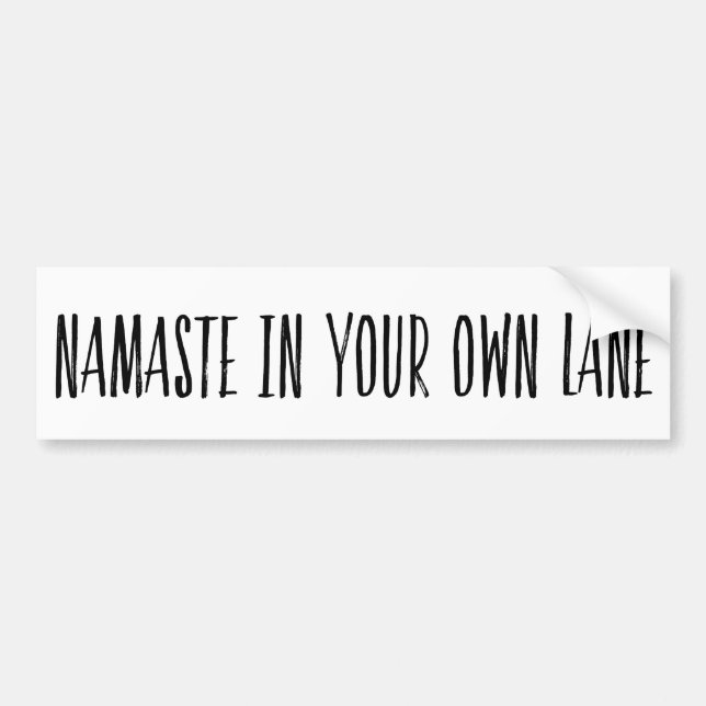 Funny Yoga Pun Yogi Bumper Sticker (Front)