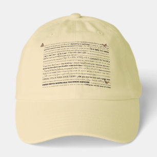 Funny Yoga Puns and Butterflies Hat