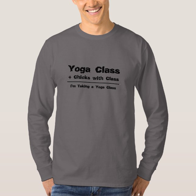 Funny yoga t-shirt for men (Front)