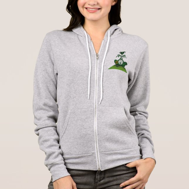 Funny Yogi Dragon Painting Hoodie (Front)
