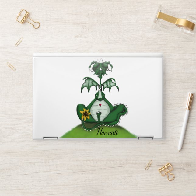 Funny Yogi Dragon Painting HP Laptop Skin (Desk)