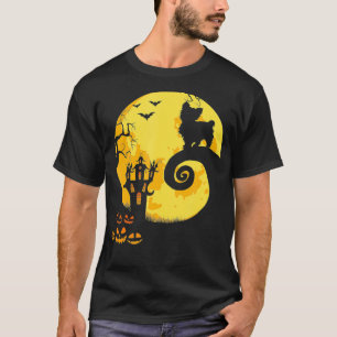 Funny Yorkie And Moon Halloween Costume T-Shirt