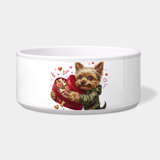 Funny Yorkie Valentine Mug | Adorable Yorkie Gift Bowl