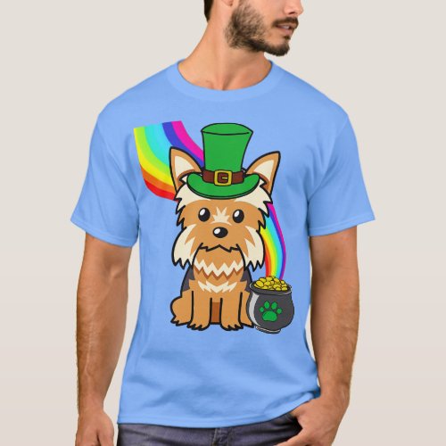 Funny yorkshire terrier celebrates st patricks day T_Shirt