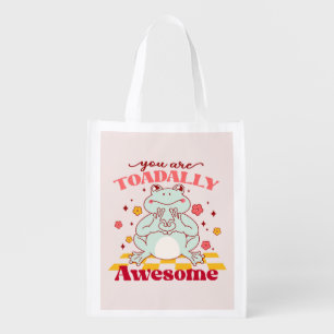 Funny You Are Awesome Pun Cloth Napkin Grocery Bag