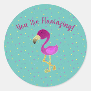 Funny You Are Flamazing Classic Round Sticker
