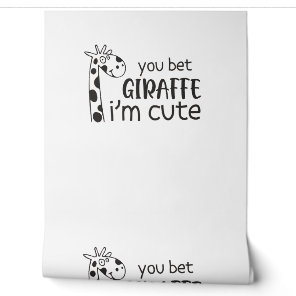 Funny You Bet Giraffe I'm Cute - Giraffe Lover Boy Wallpaper