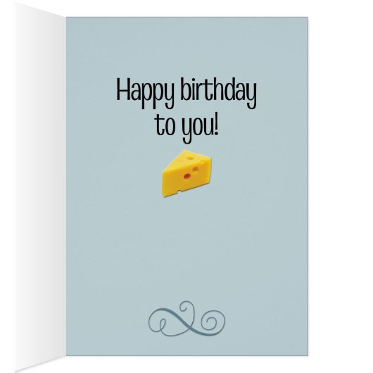 Funny “You Just Got More Delicious” Birthday Card (Inside (Right))