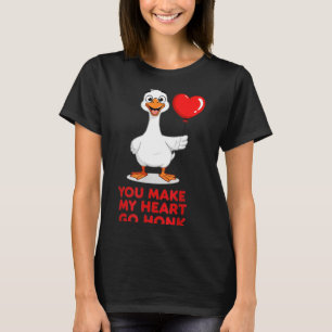 Funny You Make My Heart Go Honk Matching Valentine T-Shirt