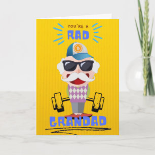 Funny You’re a Rad Grandad Grandparents Day Card