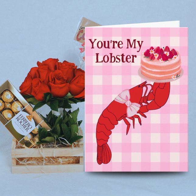 Funny "You're My Lobster" Anniversary Card | Wife  (Creator Uploaded)