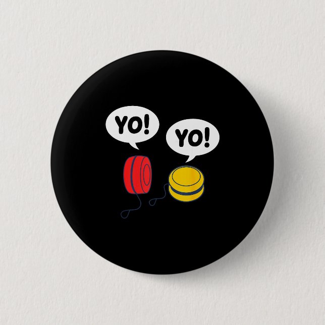 Funny Yoyo  Button (Front)