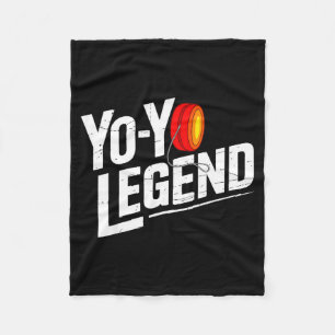 Funny Yoyo Player Legend Yo-yo Performer  Fleece Blanket