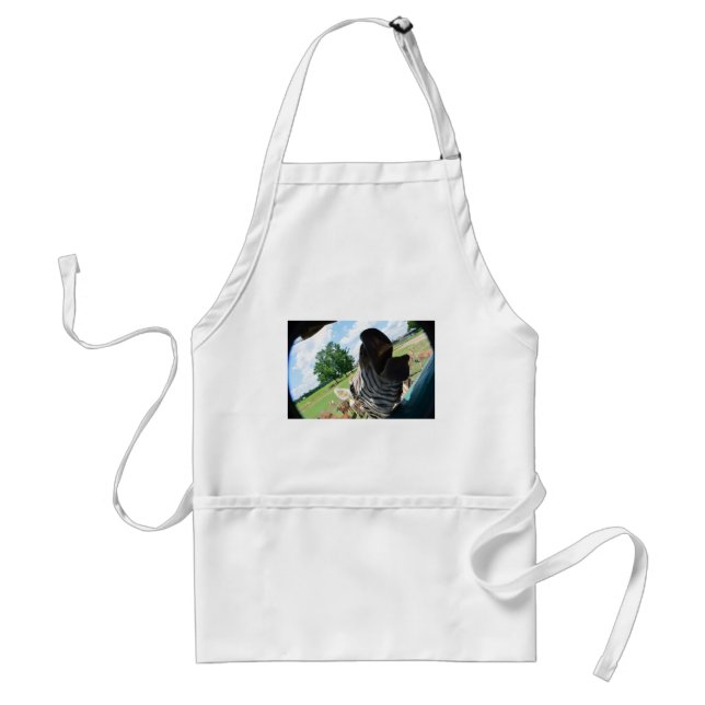 Funny Zebra Adult Apron (Front)