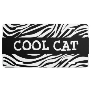 Funny Zebra Cool Car Tags License Plate