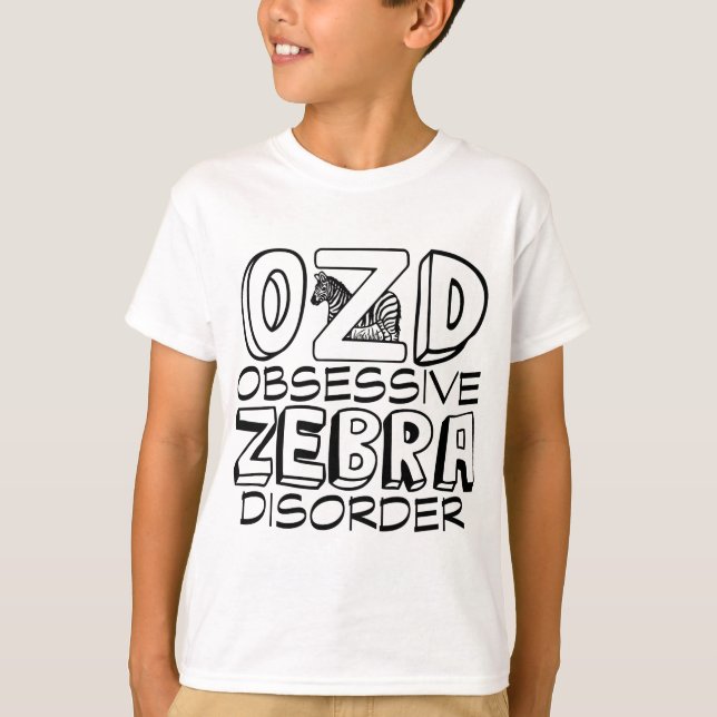 Funny Zebra Lover Kids T-Shirt (Front)
