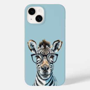 Funny Zebra Wearing glasses  Case-Mate iPhone 14 Case
