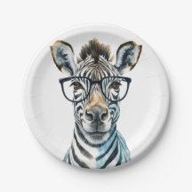 Funny Zebra Wearing glasses