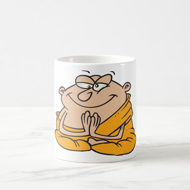 Funny Zen Monk Meditating Man Coffee Mug (Creator Uploaded)