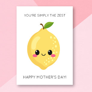Funny Zest Lemon Mother's Day Card