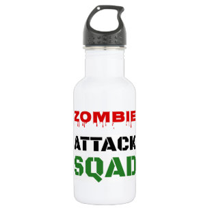 Funny Zombie Attack Squad Water Bottle