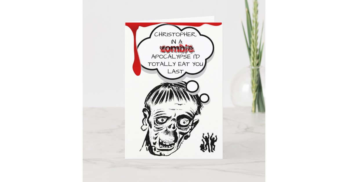 Funny Zombie Birthday Card | Zazzle.com