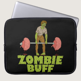 Funny Zombie Buff Laptop Sleeve
