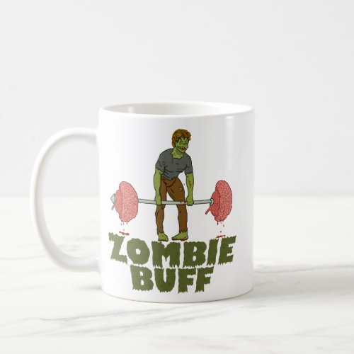 Funny Zombie Buff Weight Lifter Coffee Mug