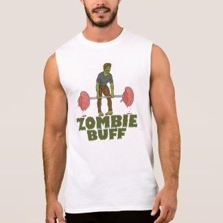 Funny Zombie Buff Weightlifter Sleeveless Shirt