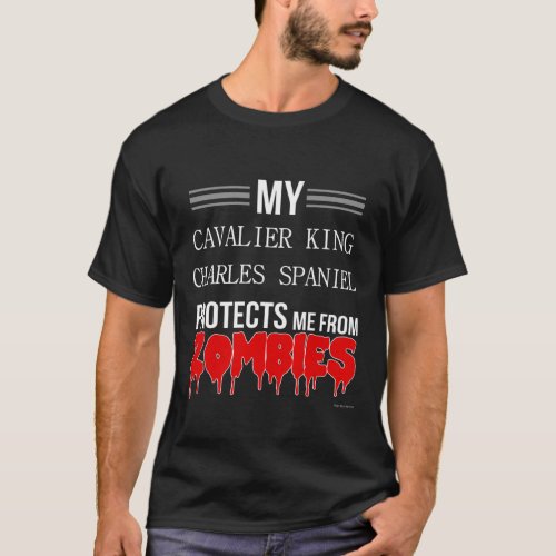 Funny Zombie Cavalier King Charles Spaniel _ Dog T_Shirt