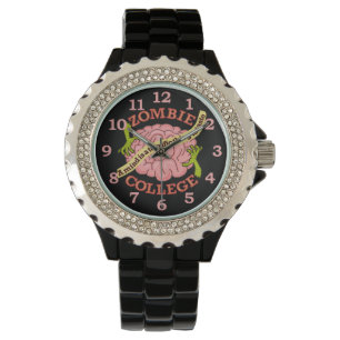 Funny Zombie College Logo Watch