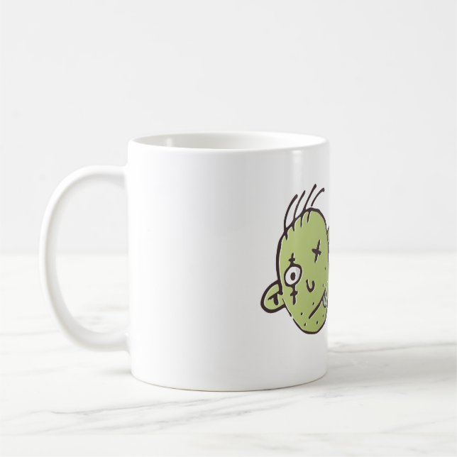 Funny Zombie halloween Coffee Mug (Left)