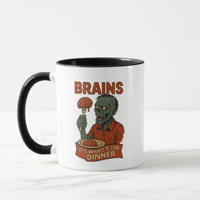 Funny Zombie Halloween Mug (Left)