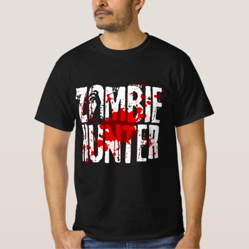 Funny Zombie Hunter For Boys Girls Halloween Hunti T_Shirt