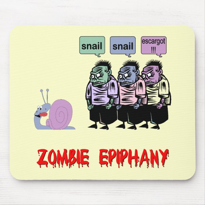 Funny zombie mousepad