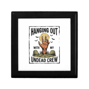 Funny Zombie Shirt for Horror Fans Vintage Undead  Gift Box
