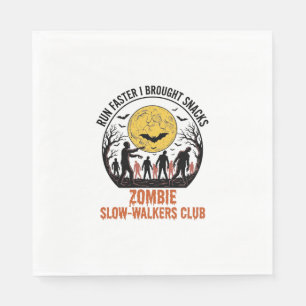 Funny Zombie Shirt with Engraved Moon and Dark Hum Napkins