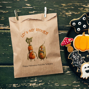 Funny zombie vegetables Halloween Favor Bag
