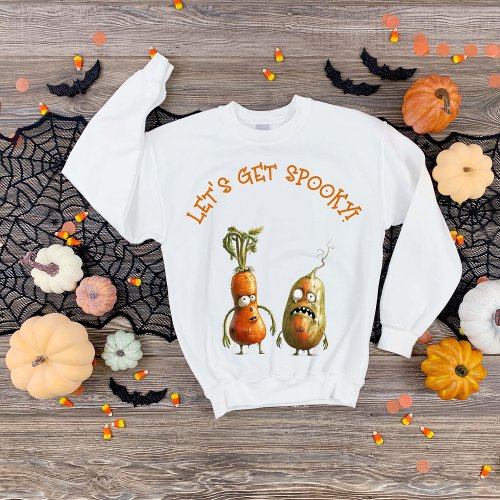 Funny zombie vegetables Halloween  Sweatshirt