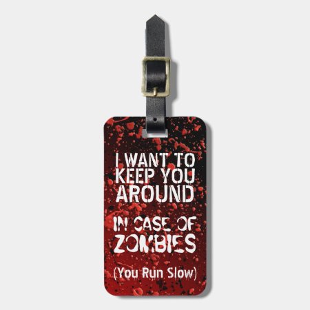 Funny Zombies | Apocalypse You Run Slow Customized Luggage Tag