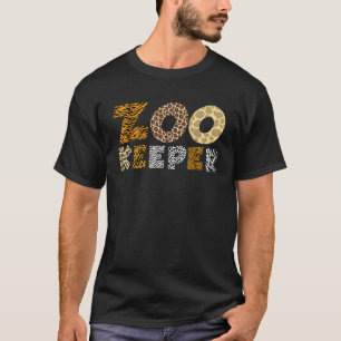 Funny Zoo Keeper Art For Men Women Kids Africa Zoo T-Shirt