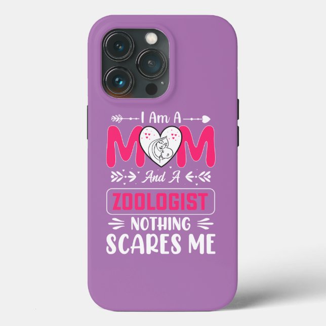 Funny Zoologist Mom, Zoologist Mom Case-Mate iPhone Case (Back)