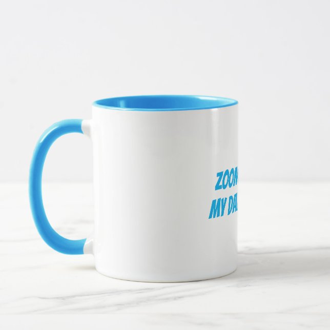 Funny "Zoom & Coffee My Daily Routine" Mug (Left)