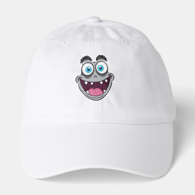 FunnyCartoonMonsterFace Hat (Front)