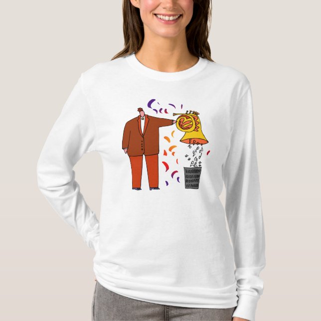 FunnyFrench Horn T-shirt (Front)