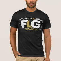 FunnyLilGalReacts Black & Gold Wrestling Shirt