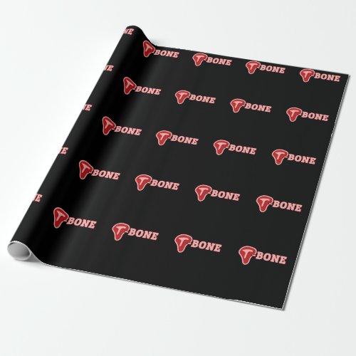 FunnyT_Bone Meat Lover Butcher Grilling Wrapping Paper