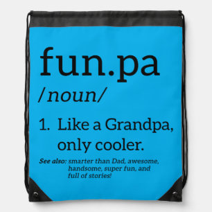 Funpa Like A Grandpa Only Cooler Drawstring Bag